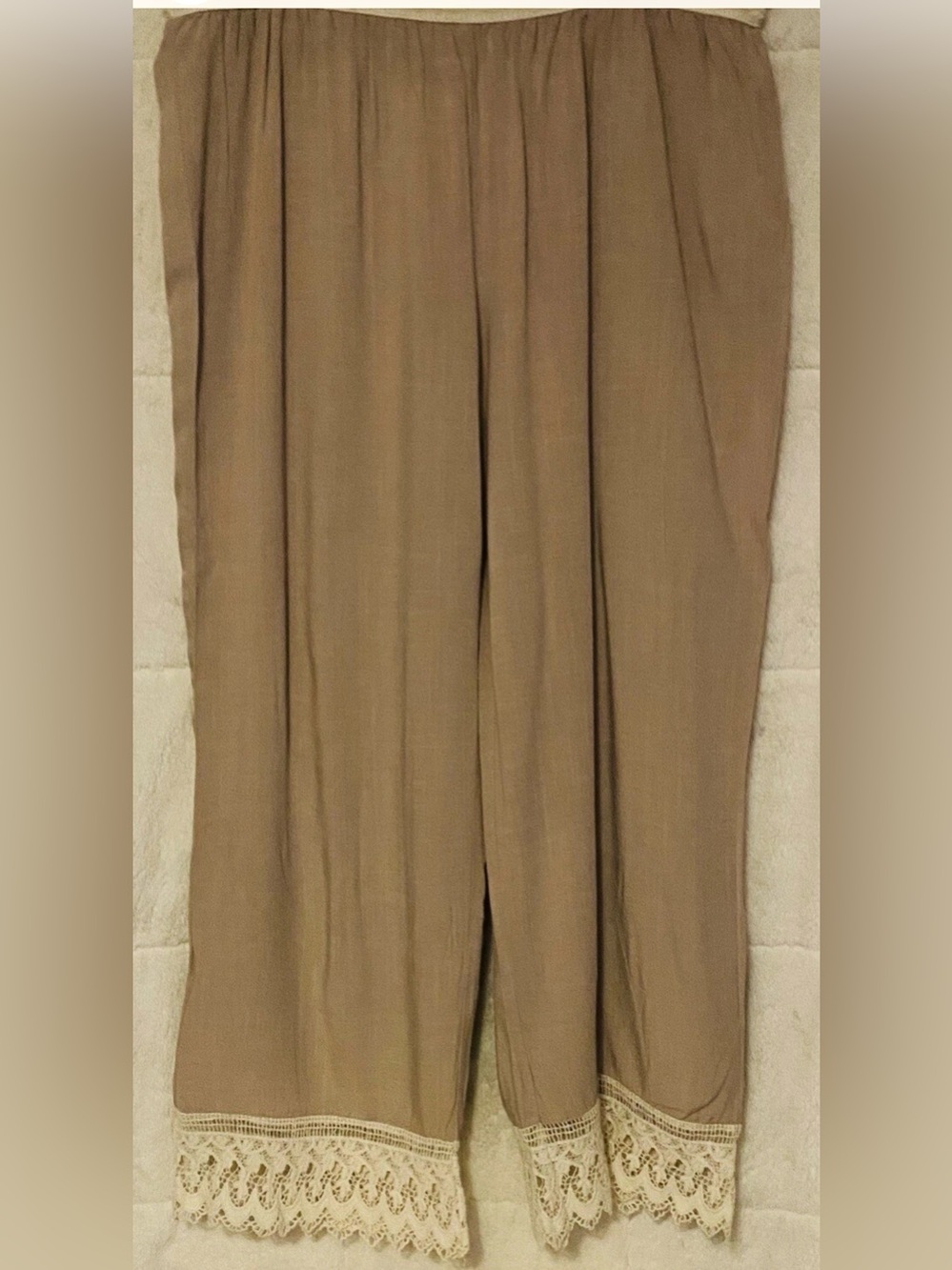 Women’s RETRO THREADS Lightweight Casual Comfy Pants Size XL Beige